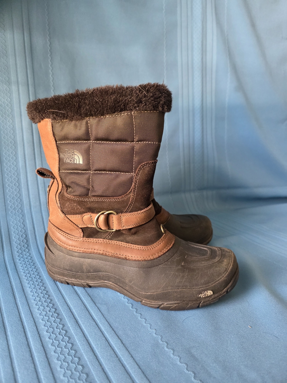 The North Face Chilkat III Waterproof Winter Snow Boots Brown Sz 8